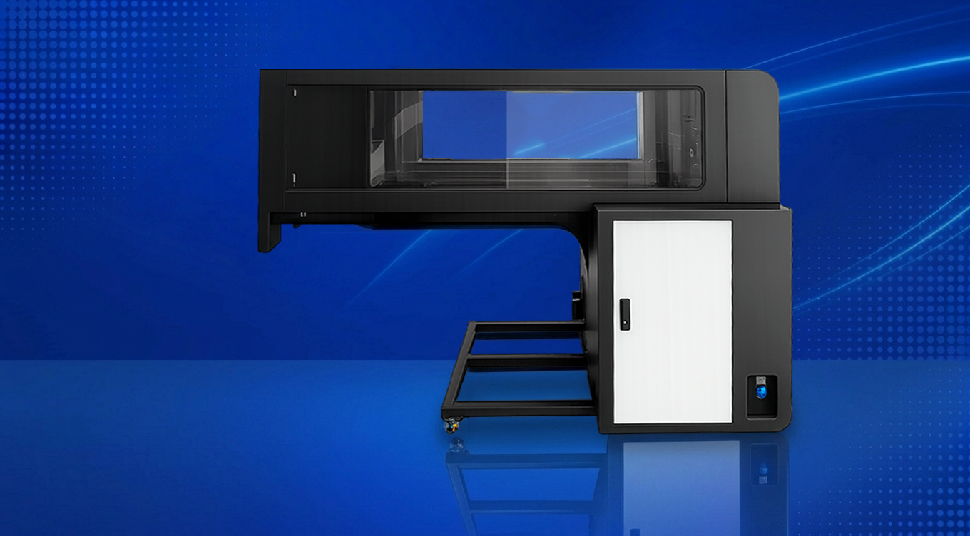 Impressora digital têxtil a estampar diretamente numa peça